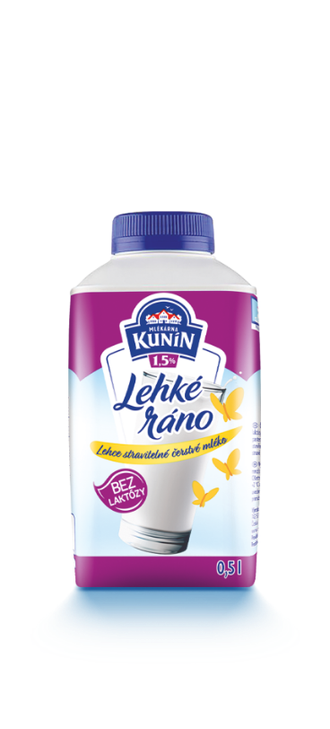 mléko bez laktózy 0,5 litru