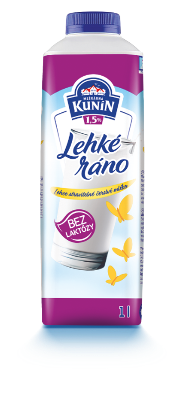 mléko bez laktózy 1 litru
